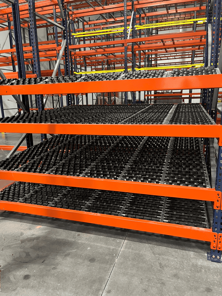 Carton Flow - wheel bed rollers