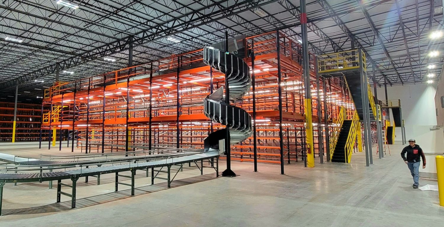Conveyor & Rack Supported Mezzanine