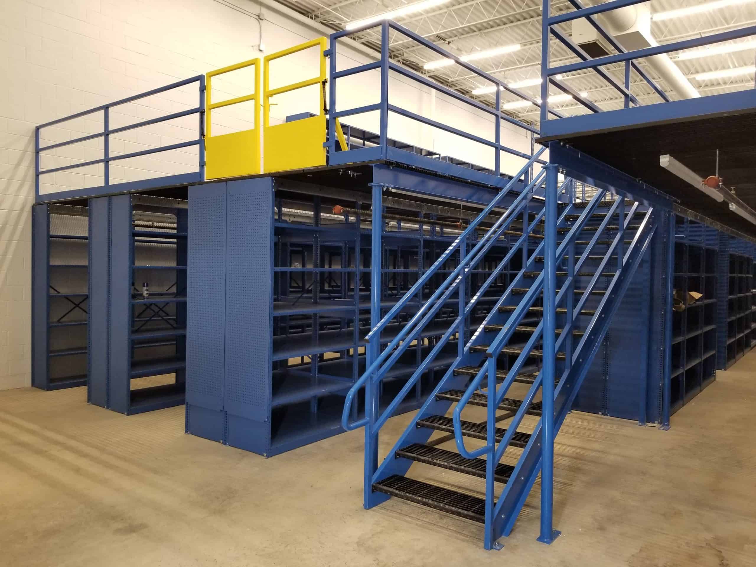 Shelving-Supported Mezzanine & Shelving