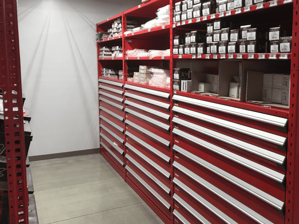 Shelving with drawers2